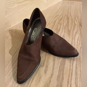 90s leather booties. Size 6.5 US.